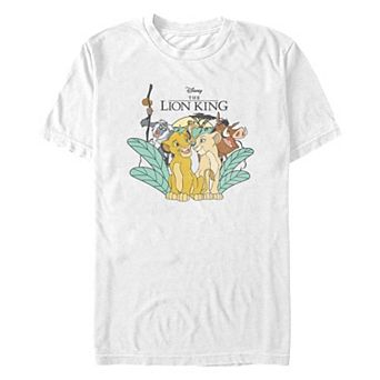 Disney's The Lion King Simba And Nala Young Love Men's Graphic Tee
