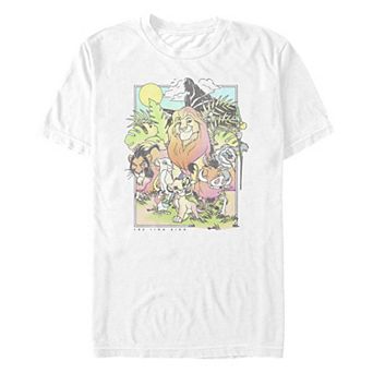 Disney's The Lion King Group Vintage Poster Men's Graphic Tee