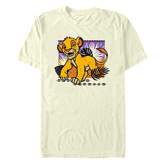 Disney's The Lion King Young Simba Vibrant Colors Men's Graphic Tee