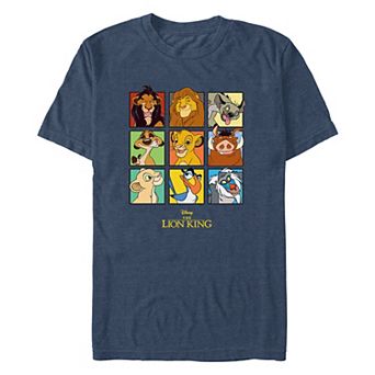 Disney's The Lion King Characters Square Portraits Men's Graphic Tee