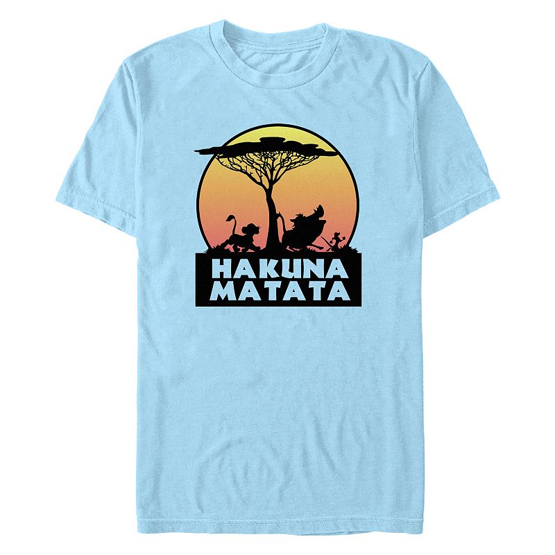 Disney's The Lion King Simba, Pumbaa & Timon Hakuna Matata Tree Men's Graphic Tee, 