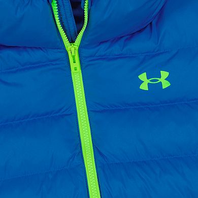 Boys 4-7 Under Armour Hooded Colorblock Puffer Jacket