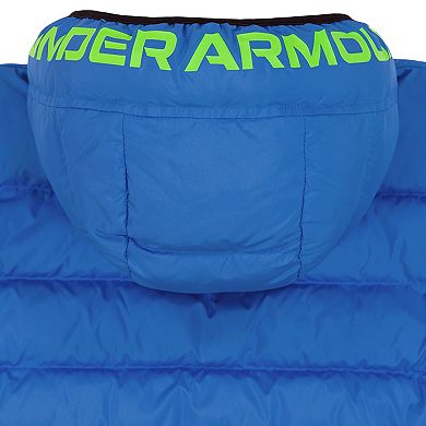 Boys 4-7 Under Armour Hooded Colorblock Puffer Jacket