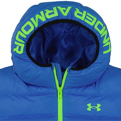 Boys 4-7 Under Armour Hooded Colorblock Puffer Jacket
