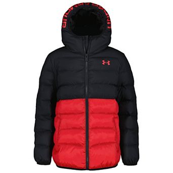 Boys 4-7 Under Armour Hooded Colorblock Puffer Jacket