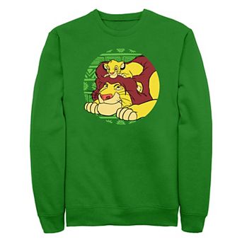 Disney's The Lion King Mufasa And Simba Father Son Moment Men's Fleece Sweatshirt