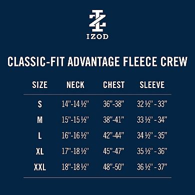 Men's IZOD Advantage Performance Crewneck Fleece Sweater