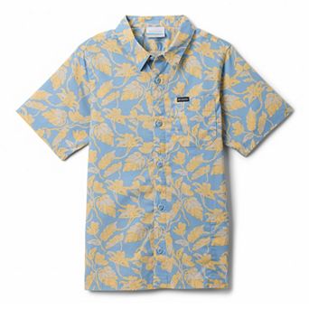 Boys 4-20 Columbia Rapid Rivers Button Front Printed Short Sleeve Shirt