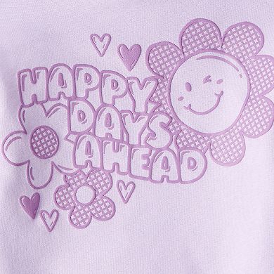 Toddler Girl Carter's 2-Piece Flower Graphic Long-Sleeve Hoodie & Pant Set