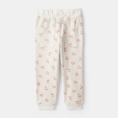 Toddler Girl Carter's 2-Piece Cherry Fruit Print Long-Sleeve Tee & Pant Set