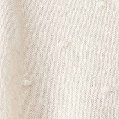 Baby Girl Carter's Cotton Long Sleeve Jumpsuit with Ruffle Detail