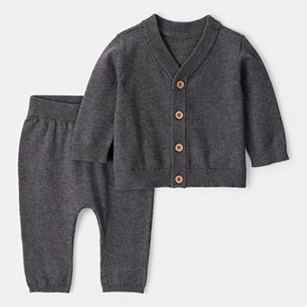 Baby Boys Carter's 2 pc Cotton Long-Sleeve Cardigan & Pant Set
