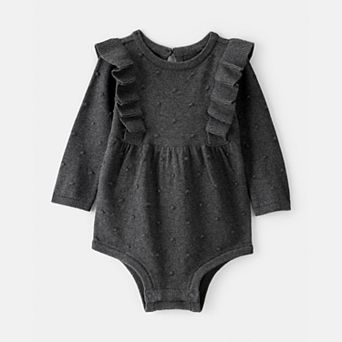Baby Girl Carter's Ruffle Long Sleeve Bodysuit