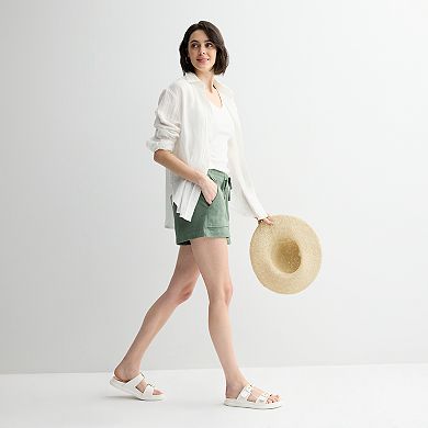 Women's Sonoma Goods For Life® Easy Knit Midi Shorts
