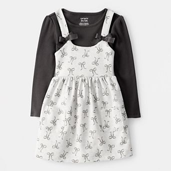 Toddler Girl Carter's 2 pc Bow Print Dress Set