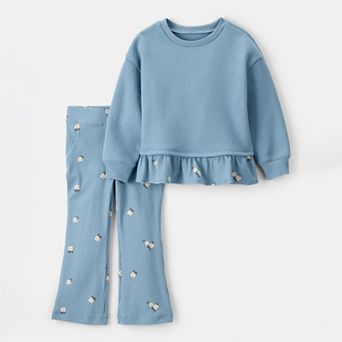 Toddler Girl Carter's 2 pc Floral Top & Pant Set