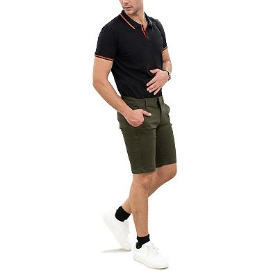 Men's Xray Basic Short Sleeve Tipped Polo