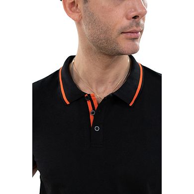 Men's Xray Basic Short Sleeve Tipped Polo
