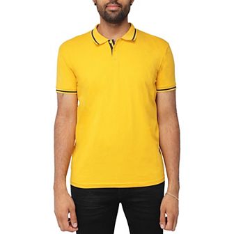 Men's Xray Basic Short Sleeve Tipped Polo