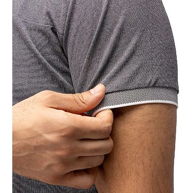 Men's Xray Short Sleeve Pieced Pique Tipped Golf Polo