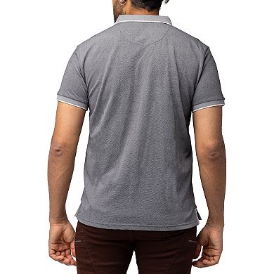 Men's Xray Short Sleeve Pieced Pique Tipped Golf Polo