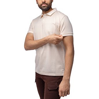 Men's Xray Short Sleeve Pieced Pique Tipped Golf Polo