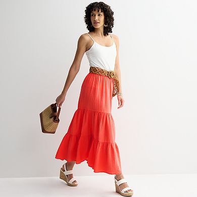 Women's Sonoma Goods For Life® Double Weave Maxi Skirt
