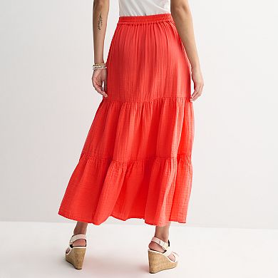 Women's Sonoma Goods For Life® Double Weave Maxi Skirt