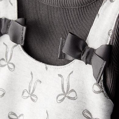 Baby Girl Carter's 2-Piece Bow Print Dress Set