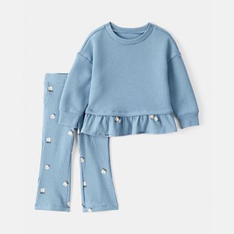 Baby Girl Carter's 2 pc Floral Top & Pant Set