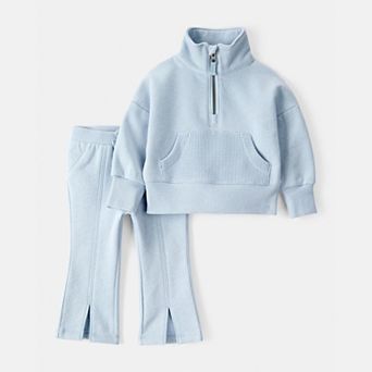 Baby Girl Carter's 2 pc Quarter Zip Pullover & Pant Set