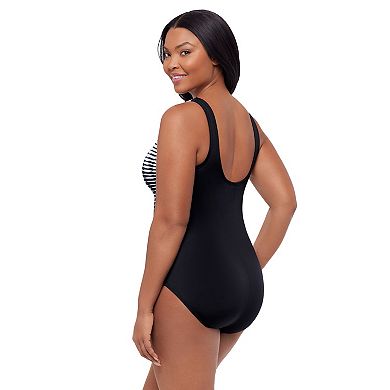 Women's Great Lengths Sport Mirage Effect High Neck One-Piece Swimsuit