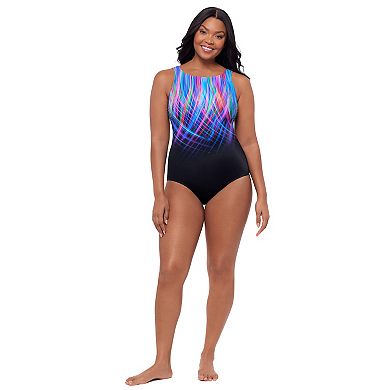 Women's Great Lengths Sport High Neck One-Piece Swimsuit