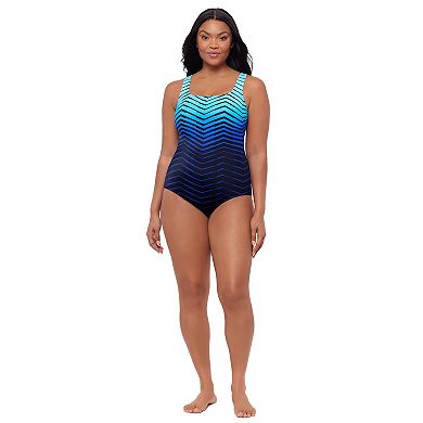 Women's Great Lengths Sport Prime Performance Scoop Neck One-Piece Swimsuit