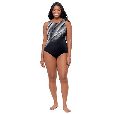 Women's Great Lengths Highneck Tank One-Piece Swimsuit