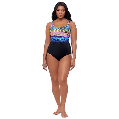 Women's Great Lengths Summer Solstice Scoopneck Tank One-Piece Swimsuit
