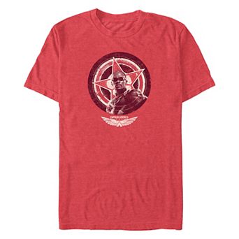 Men's Marvel Captain America Brave New World Shield Portrait Graphic Tee