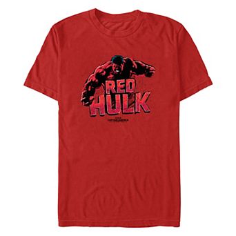 Men's Marvel Captain America Brave New World Red Hulk Angry Graphic Tee