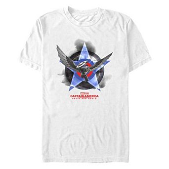 Men's Marvel Captain America Brave New World Spread Your Wings Poster Graphic Tee