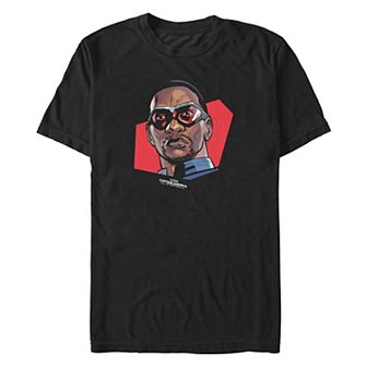 Men's Marvel Captain America Brave New World Sam Wilson Close-Up Graphic Tee