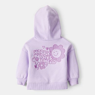 Baby Girl Carter's 2-Pc. Flower Graphic Long-Sleeve Hoodie & Pant Set