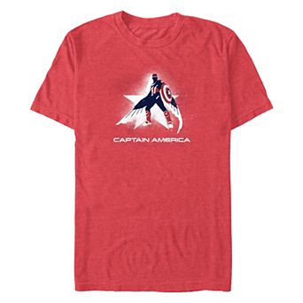 Men's Marvel Captain America Brave New World Spray Paint Poster Graphic Tee