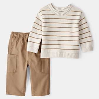 Toddler Boy Carter's 2 pc Long-Sleeve Tee & Pant Set