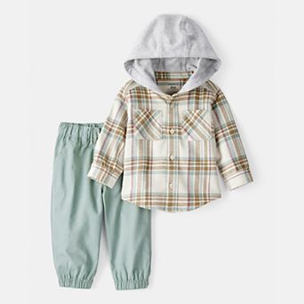 Baby Boy Carter's 2 pc Print Long-Sleeve Tee & Pant Set - Plaid