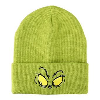 Adult Dr. Seuss The Grinch Embroidered Cuffed Hat