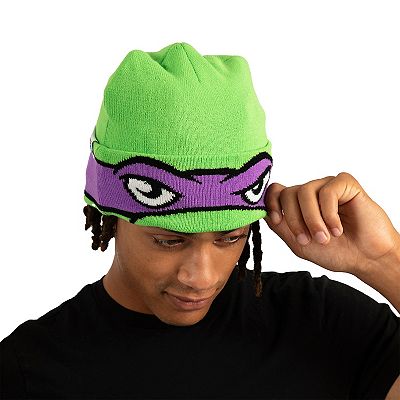 Teenage Mutant Ninja Turtles Raphael Roll-Down Beanie - Officially Licensed Acrylic Knit Hat