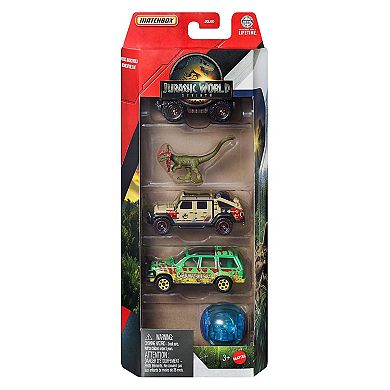 Matchbox Jurassic World 5-pk. Die-Cast Toy Cars & Dinosaur - Styles May Vary