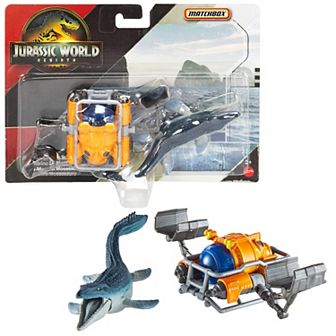 Matchbox Jurassic World Dino Transporter & Mini Dinosaur - Styles May Vary