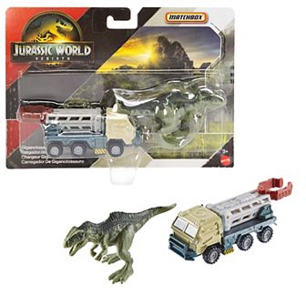 Matchbox Jurassic World Dino Transporter Truck with Mini Dinosaurs - Styles May Vary