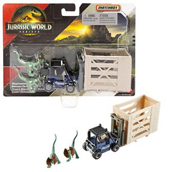 Matchbox Jurassic World Dino Transporter with Mini Dinosaurs - Styles May Vary
